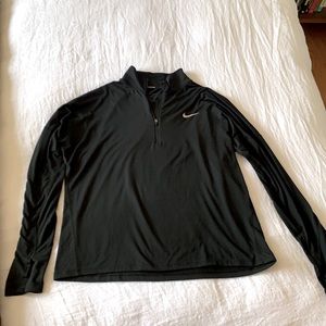 Nike Dri-Fit Half-Zip Pullover, Size L, Black